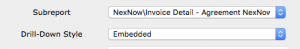 subreport drilldown